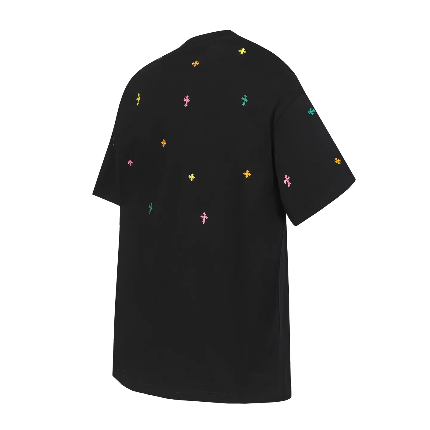 P160 Chrome Hearts CH Chrome Hearts Heavy Industry Horseshoe Sanskrit appliqué embroidered short-sleeved T-shirt. Use imported Tajima machine embroidery. Correct configuration. Black 2025 Chrome Hearts ZP packaging. 260 grams of custom-dyed double yarn cotton. Large version. Loose and stylish. Different from low version, slim and long version, upper body and hip stretch. 100% commitment: top quality. Not fast food. Highest version on the market. Top quality - different from ordinary versions on the market. If you care about quality. You must also respect the price. Absolutely zero after-sales service. The return rate so far is 0. It’s hard not to love the style. - 260g custom-dyed double yarn fabric. - Correct high-density main mark, washed tag, hand-sewn.